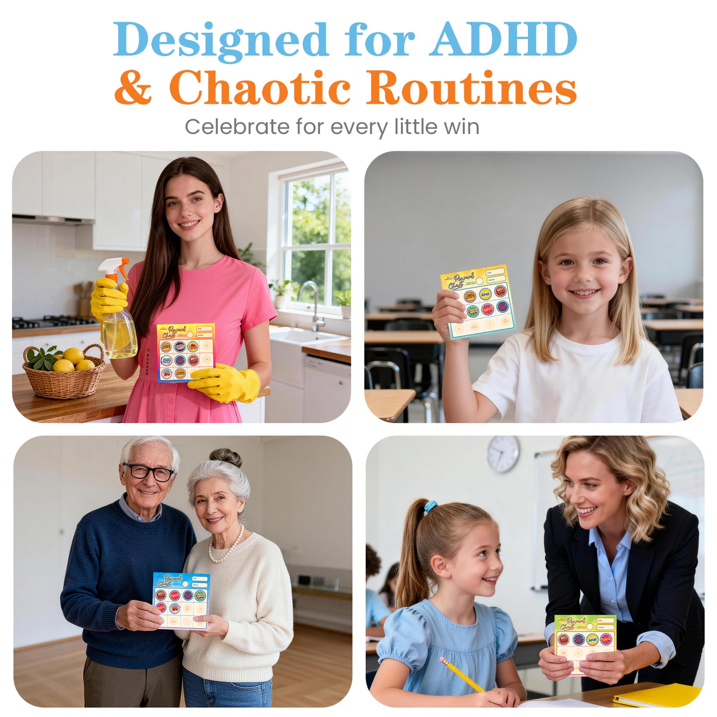 Rewards,Rechargeable Digital Timer for ADHD Focus, Classroom & Home Study Tool