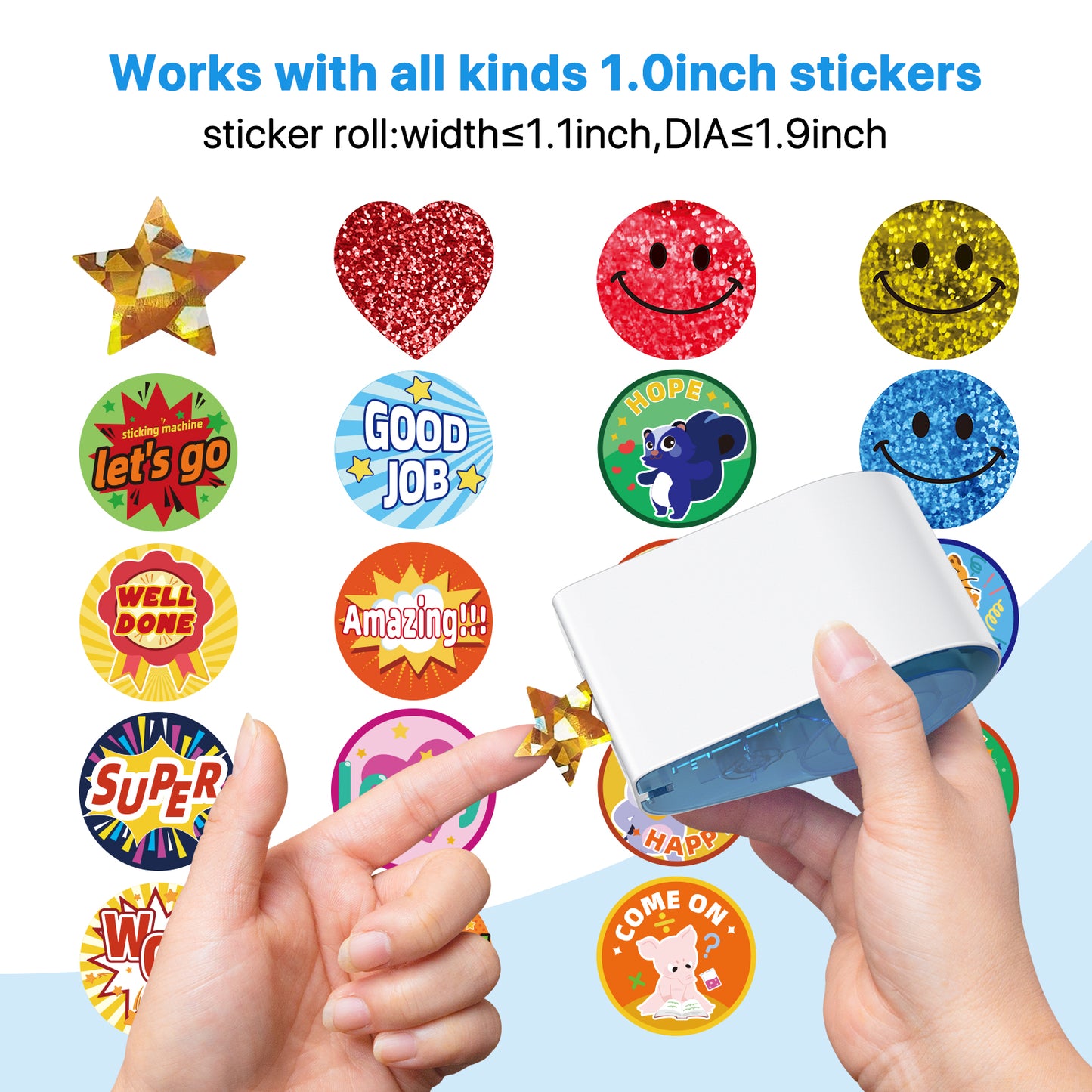 Sticker Dispenser for Rolls