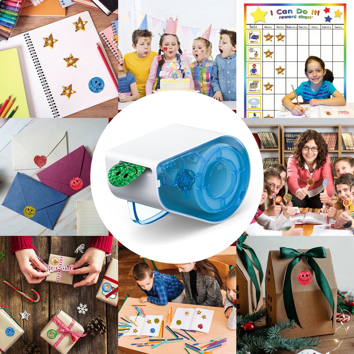 Sticker Dispenser for Rolls