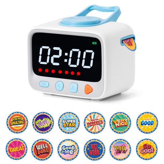 Rewards,Rechargeable Digital Timer for ADHD Focus, Classroom & Home Study Tool