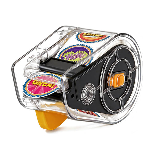 【Minizoo】900 PCS Medal Stickers with Transparent Design Sticker Dispenser, 1 inch Round Circle Stickers for Kids Reward,Behavior Chart,School Classroom Student Teacher Supplies Gifts G2.0 New