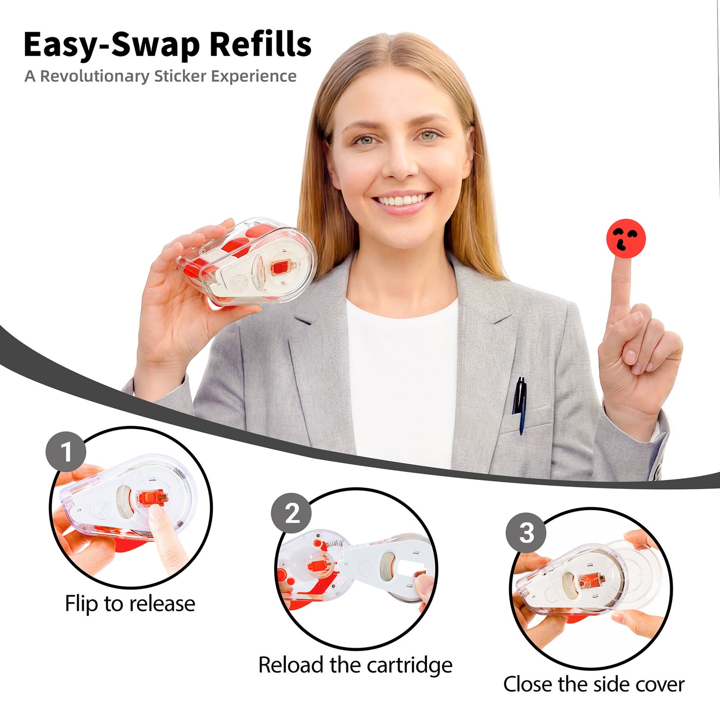 Sticker Dispenser For Dot Stickers