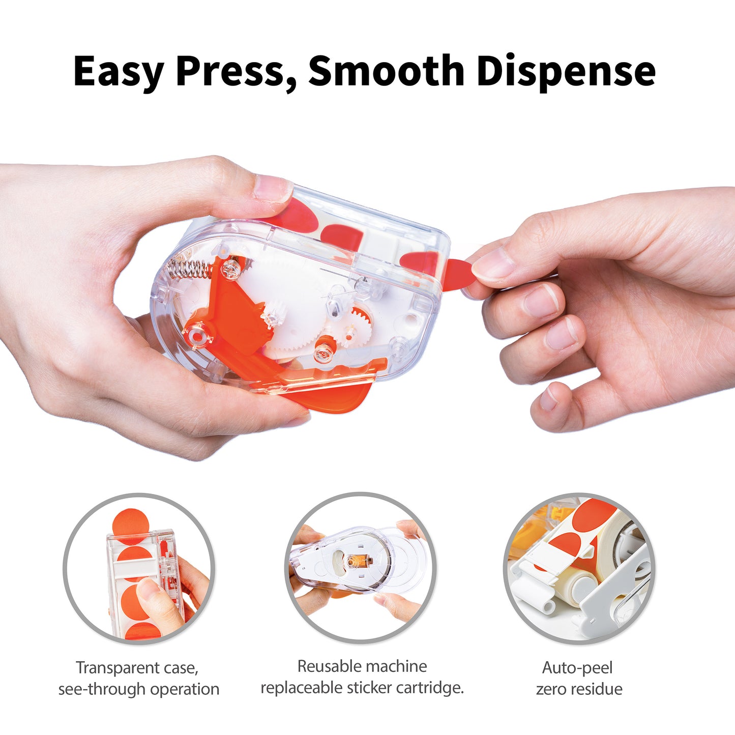 Sticker Dispenser For Dot Stickers