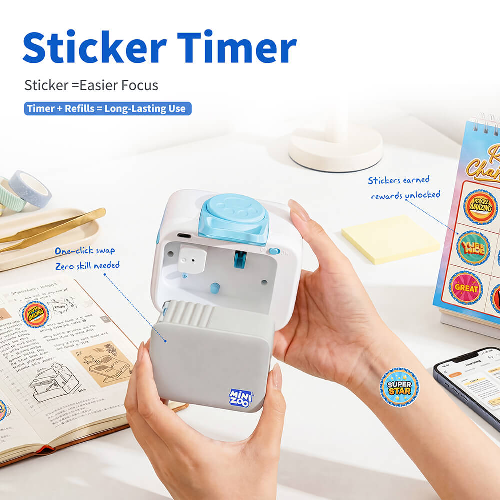 MiniZoo Custom Sticker Timer Reward System